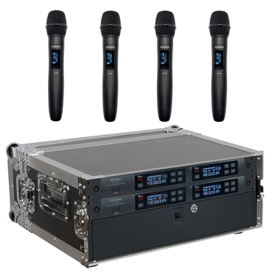 AT-HH4CH | 4 Channel Wireless Microphone System with 2 Handhelds